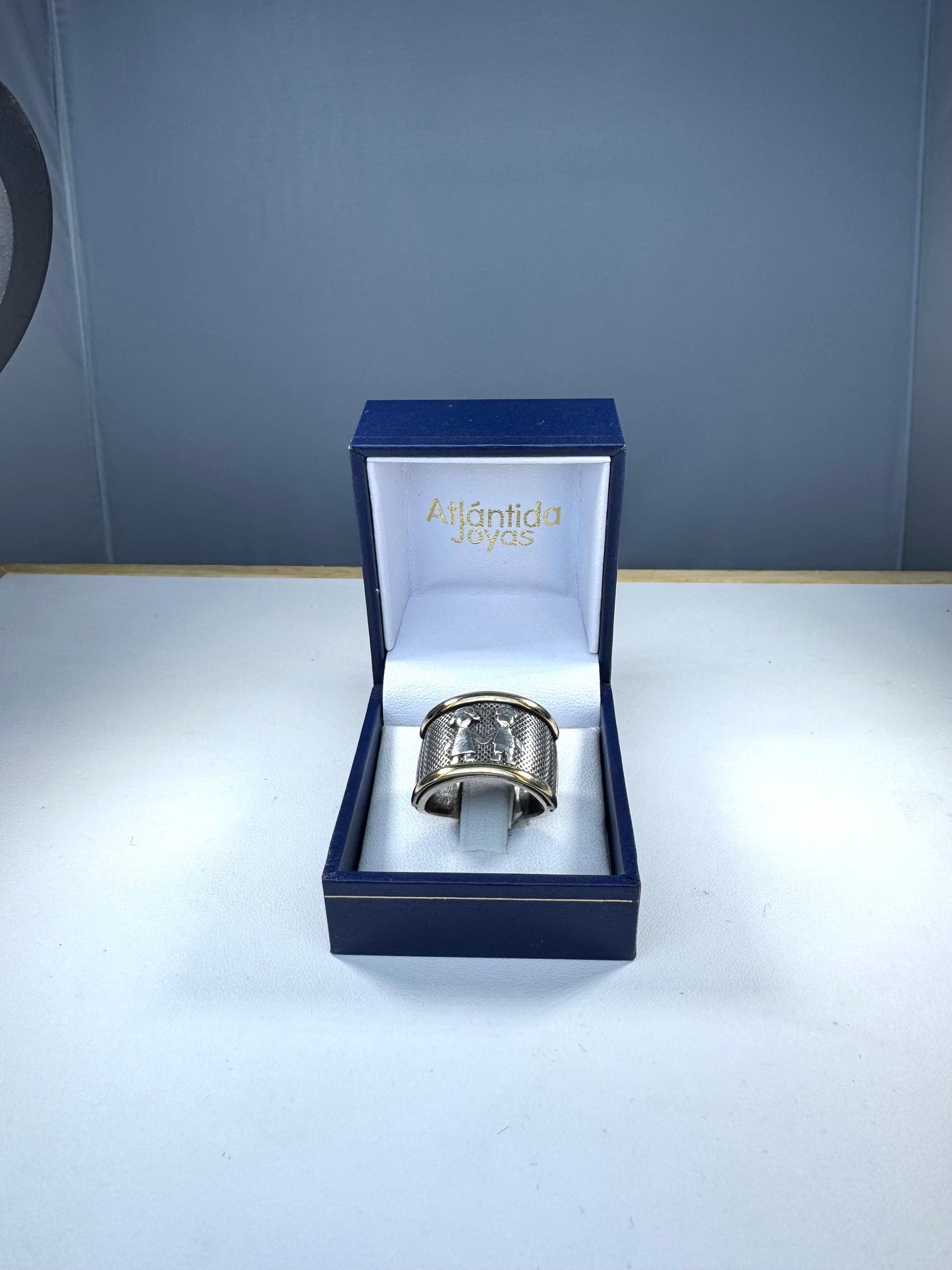 Anillo de Plata y Oro | Nenes en relieve