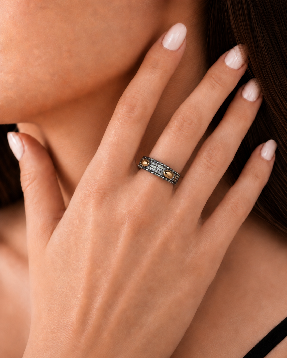 Anillo de Plata y Oro | Circonias