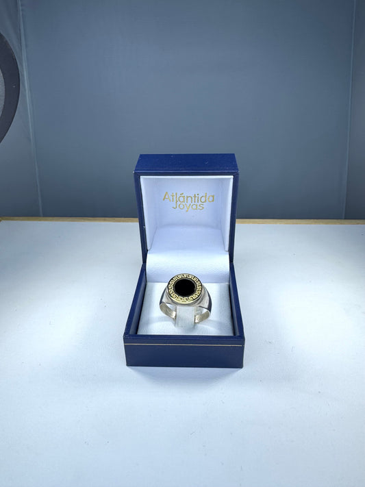 Anillo de Plata y Oro | Onix