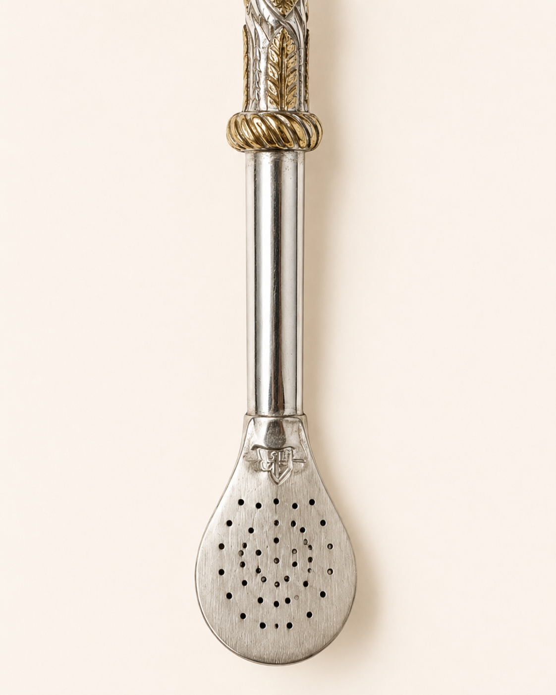 Bombilla de plata | Diseño y medalla en oro