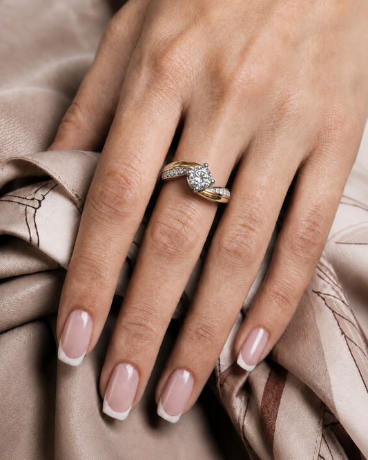 Anillo de Plata y Oro | Circonias
