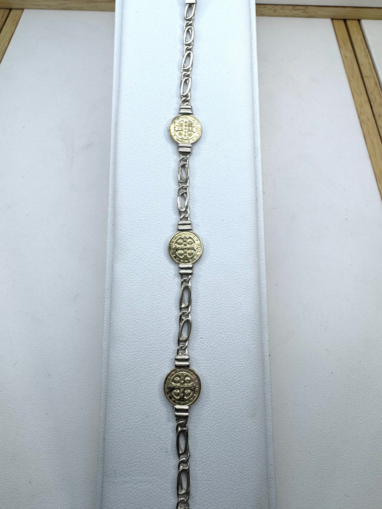 Pulsera de Plata y Oro | San Benito