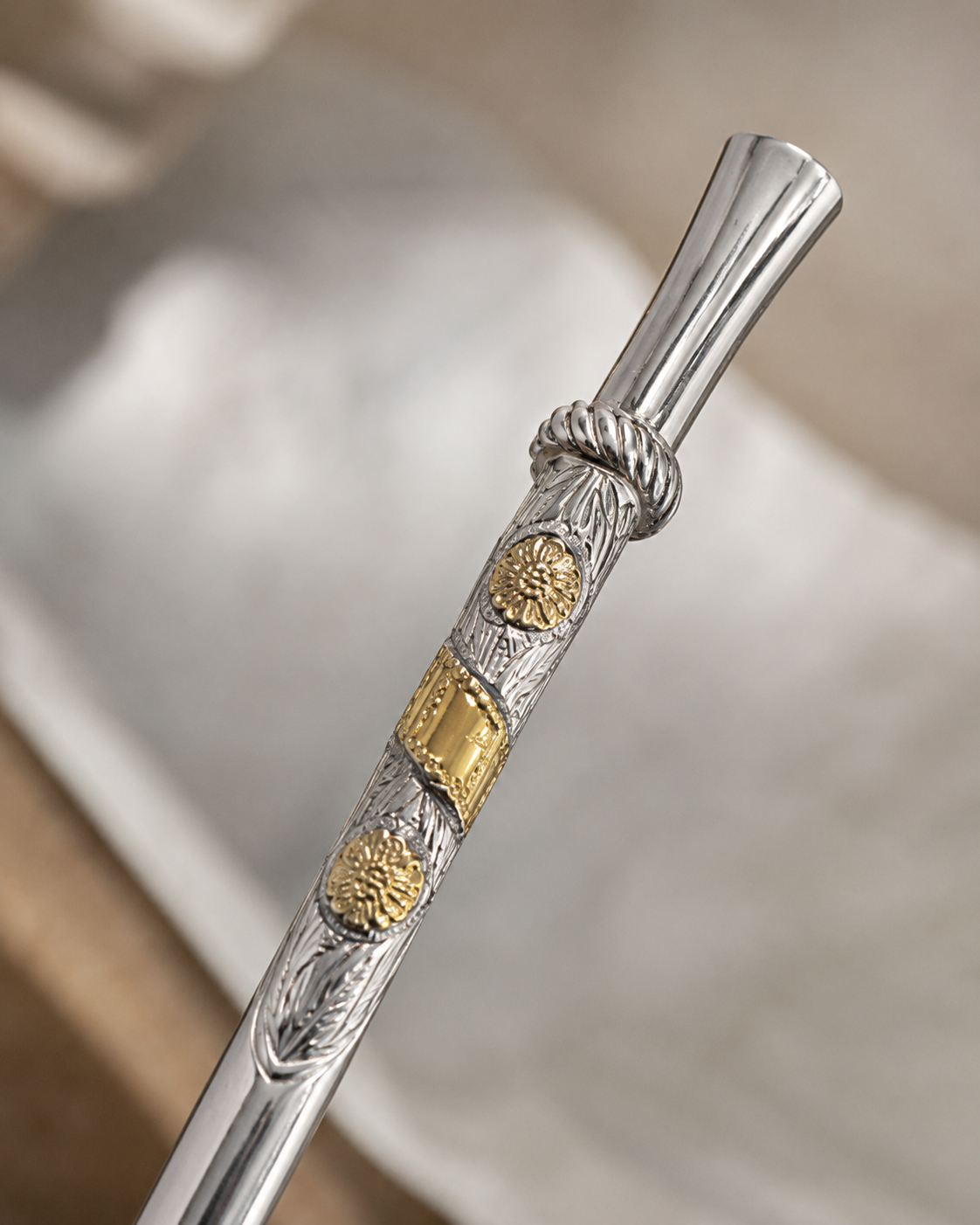 Bombilla de plata | apliques y tarjeta de Oro