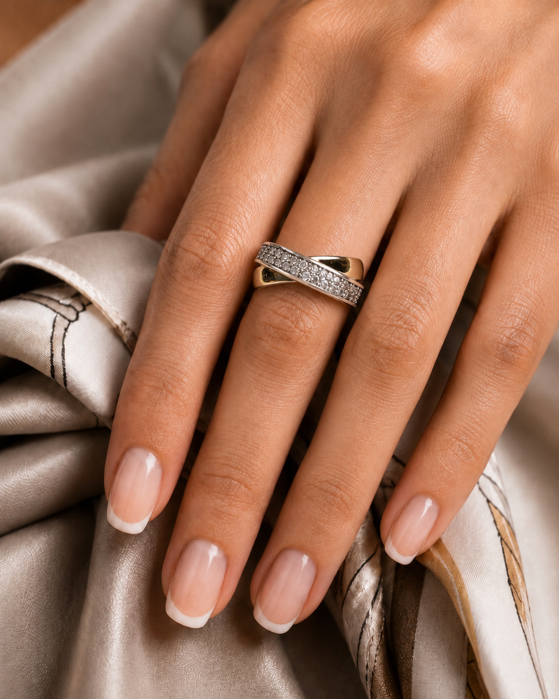Anillo de Plata y Oro | Circonias