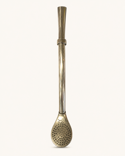 Bombilla de plata | Boca ancha