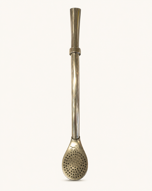 Bombilla de plata | Boca ancha