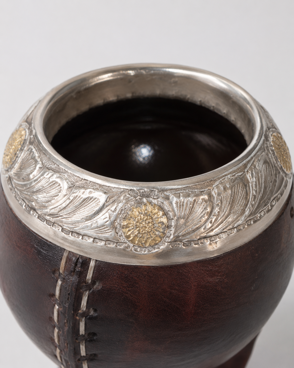 Mate torpedo de Cerámica | Plata y Oro