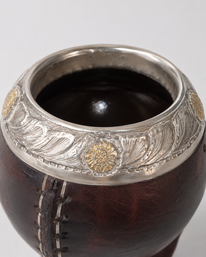 Mate torpedo de Cerámica | Plata y Oro