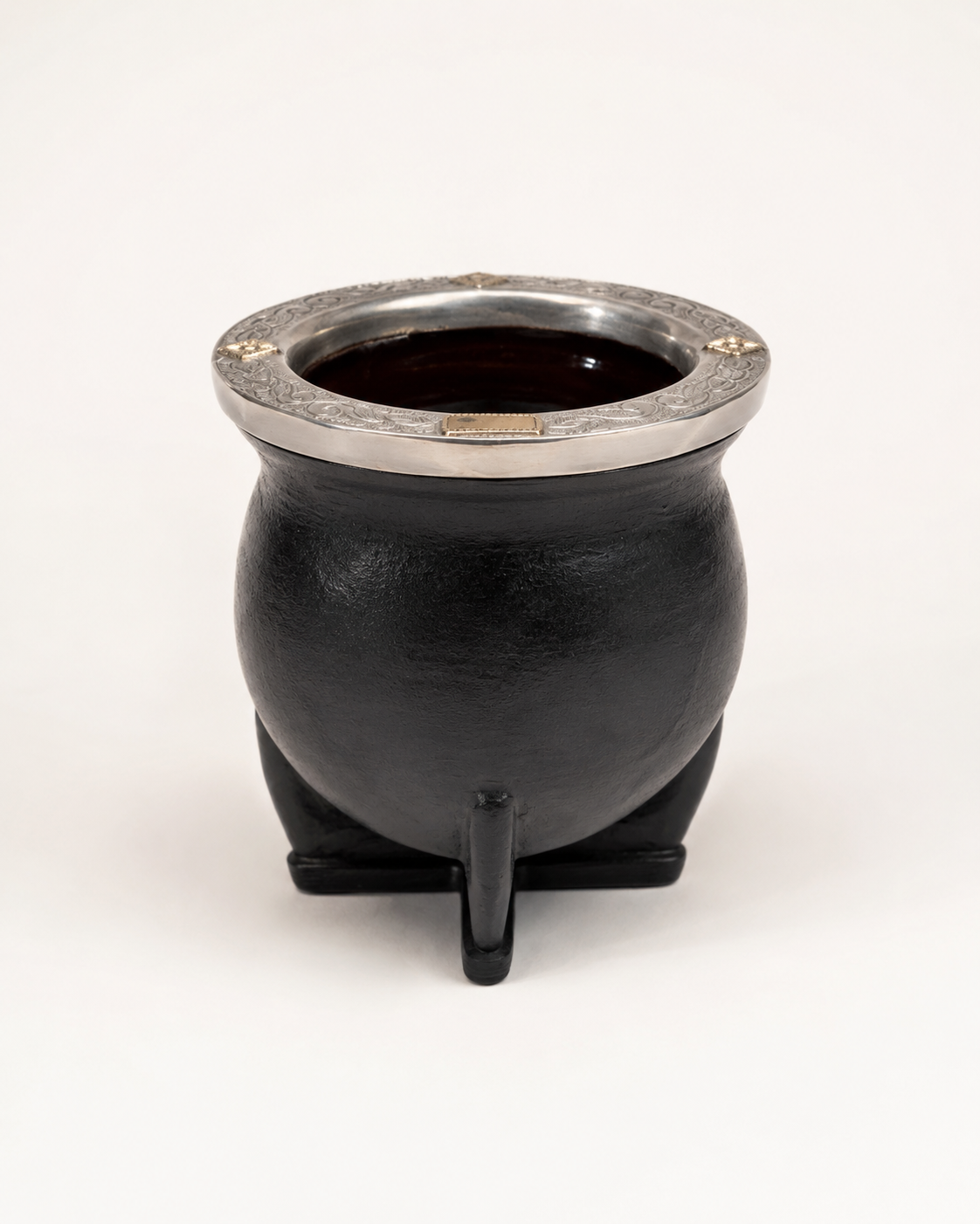 Mate Camionero de Cerámica | Plata y Oro