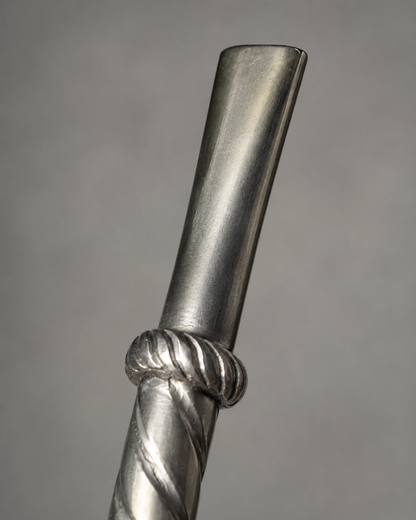 Bombilla de plata | Diseño torneado