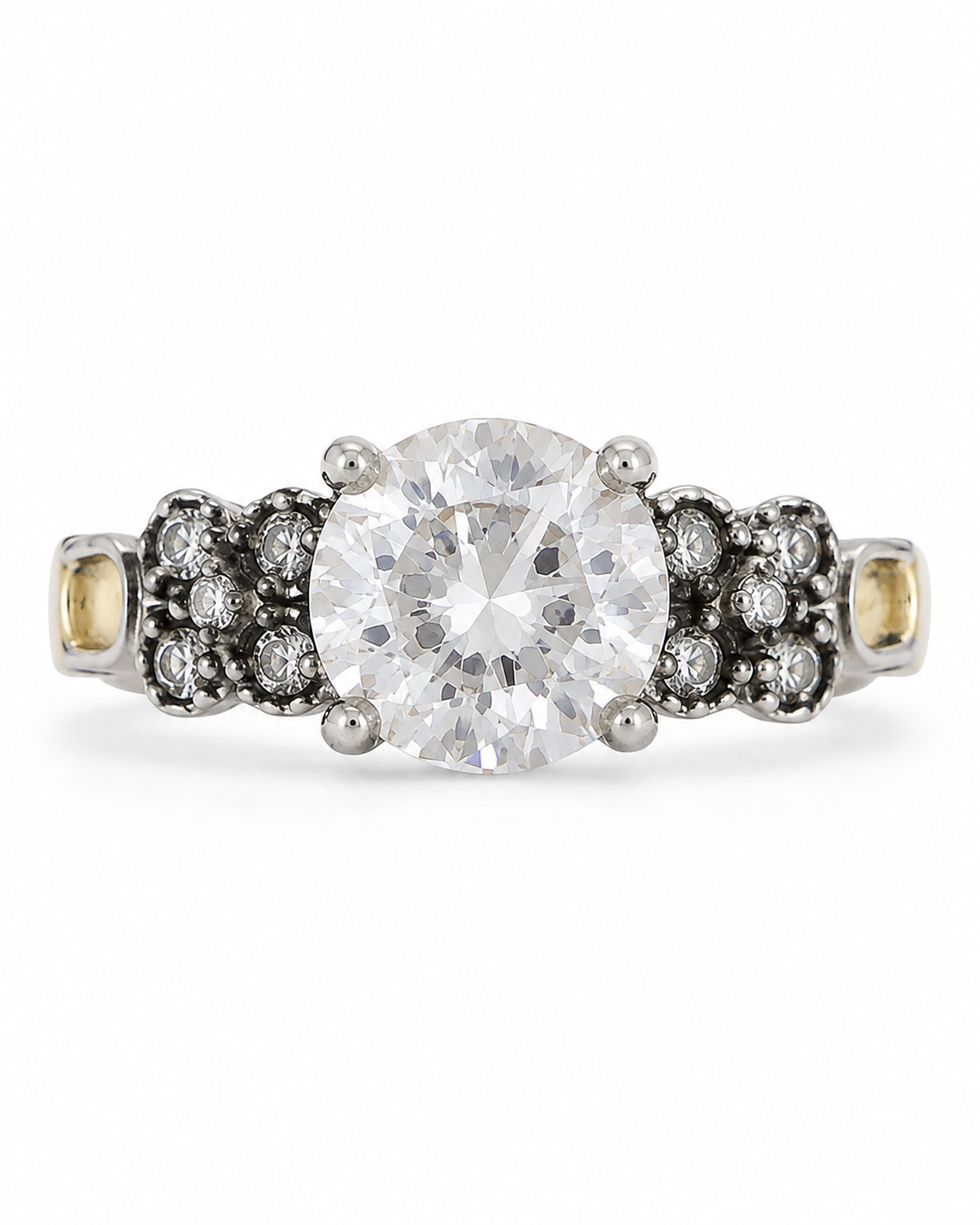 Anillo de Plata y Oro | Circonias