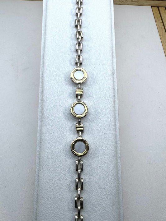 Pulsera de Plata y Oro | Nacar