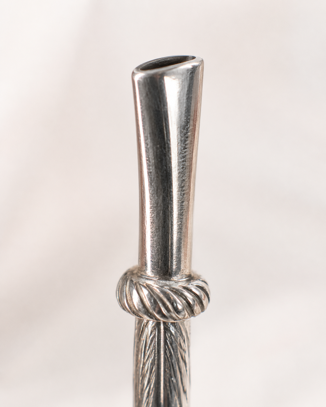 Bombilla de plata | escudo uruguayo de Oro