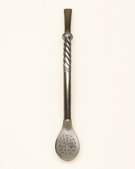 Bombilla de plata | Diseño torneado