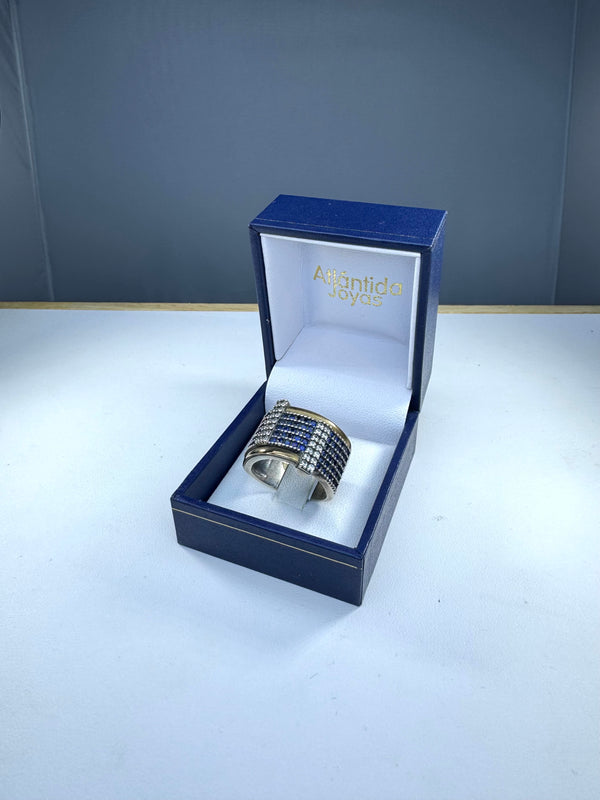 Anillo de Plata y Oro | Circonias