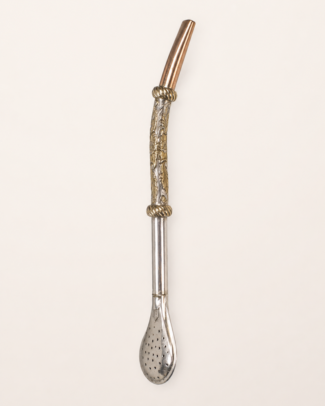 Bombilla de plata | Diseño y medalla en oro