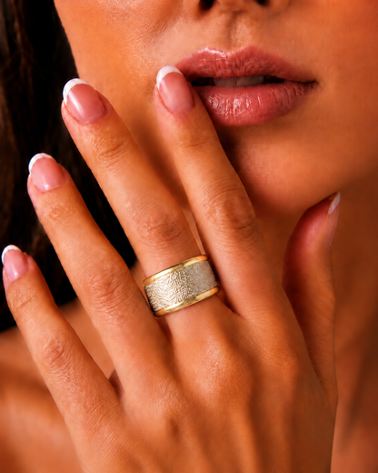 Anillo De plata y oro