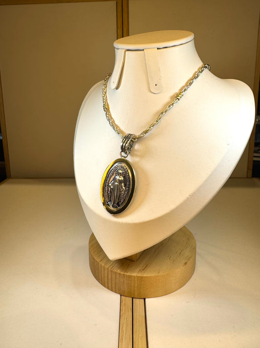 Conjunto De Plata Y Oro | Virgen Milagrosa