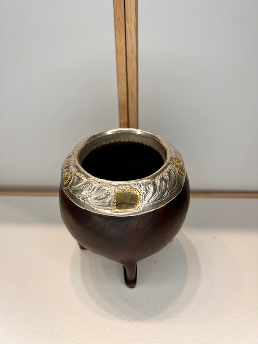 Mate torpedo de Cerámica | Plata y Oro