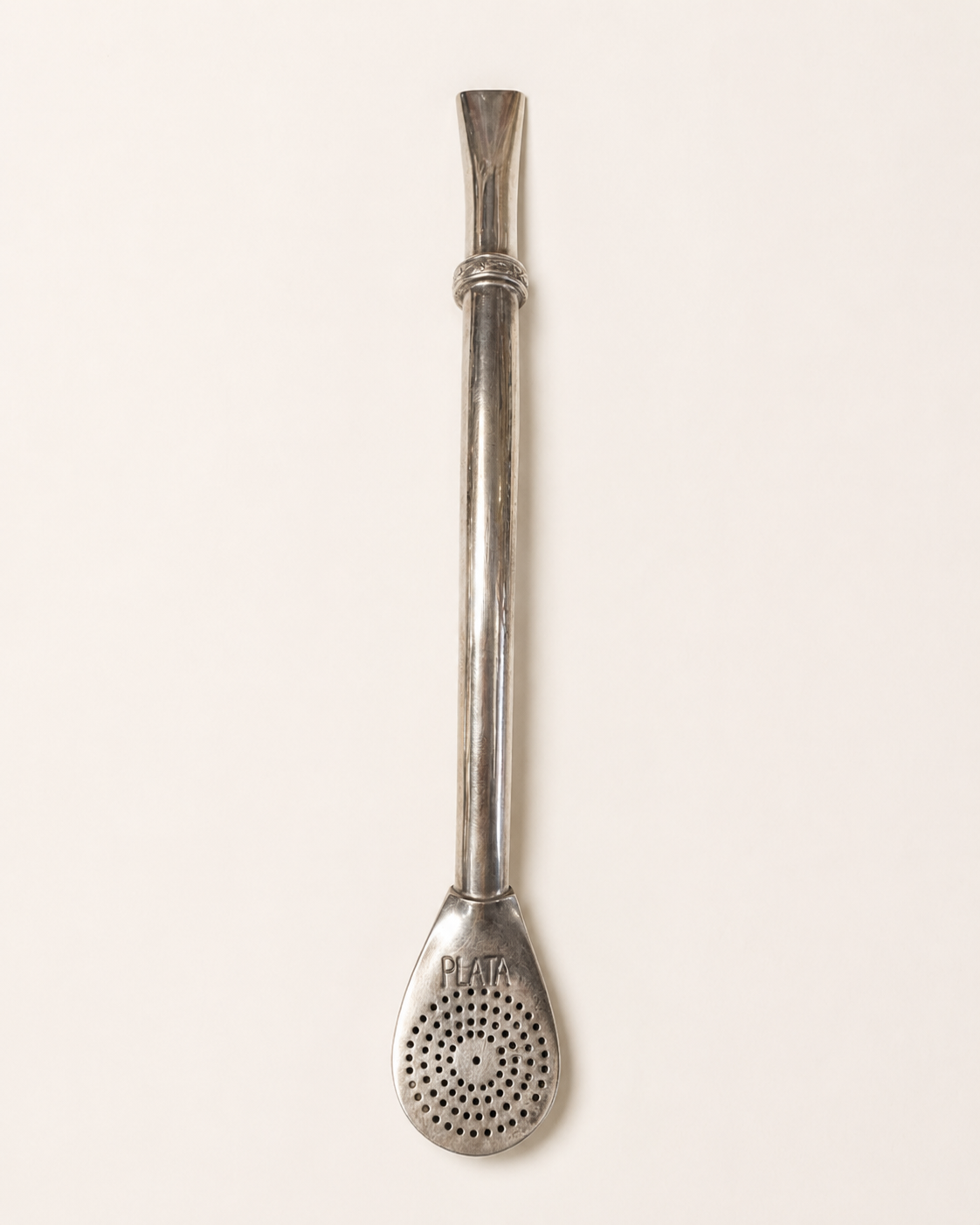Bombilla de plata | lisa
