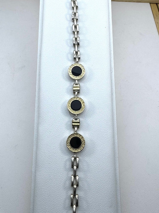 Pulsera de Plata y Oro | Onix
