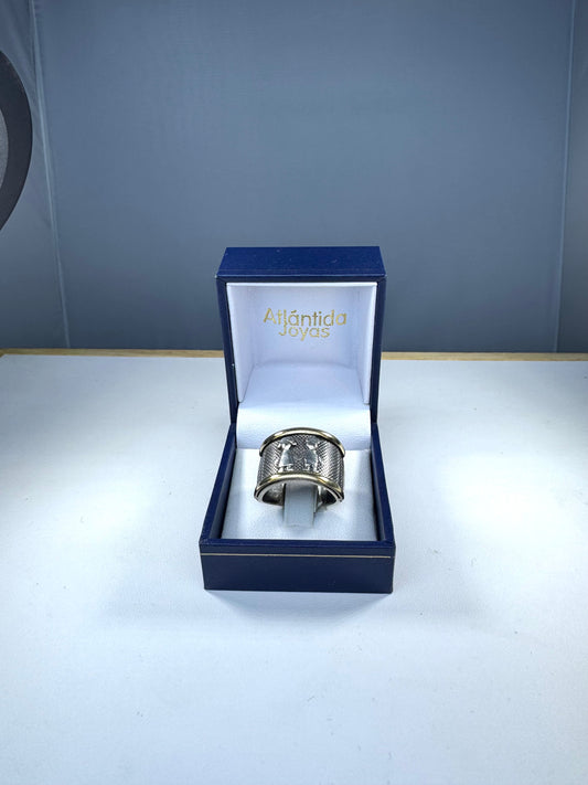 Anillo de Plata y Oro | Nenes en relieve