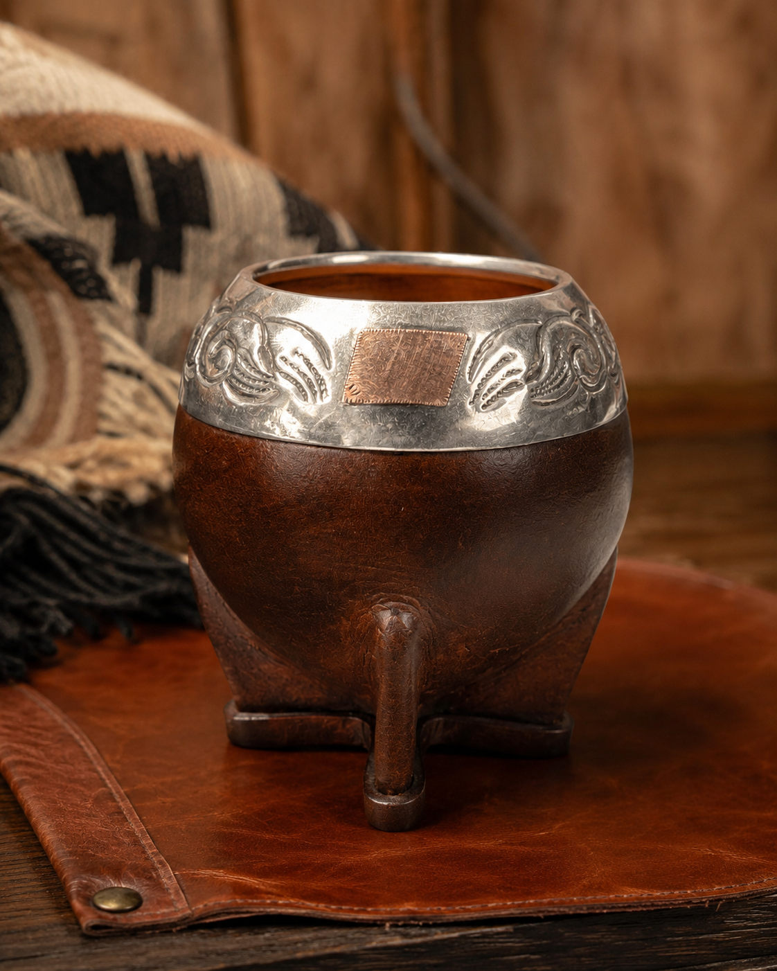 Mate Torpedo de Cerámica | Plata y Oro