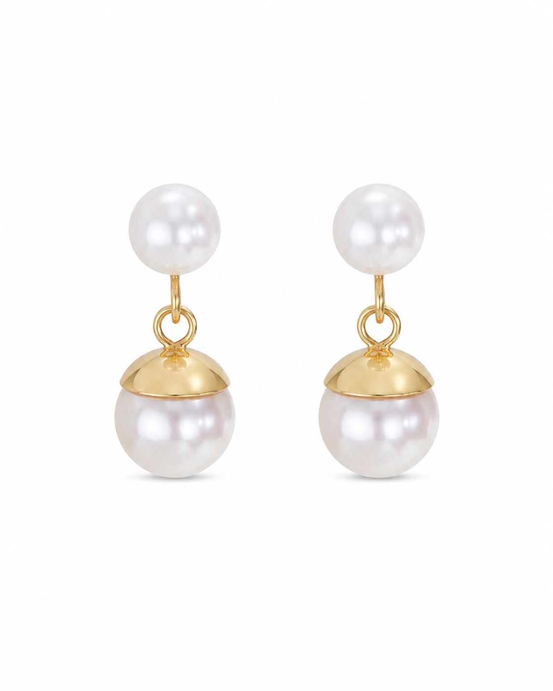 Caravanas de Oro 18 kilates | Perlas de Cultivo