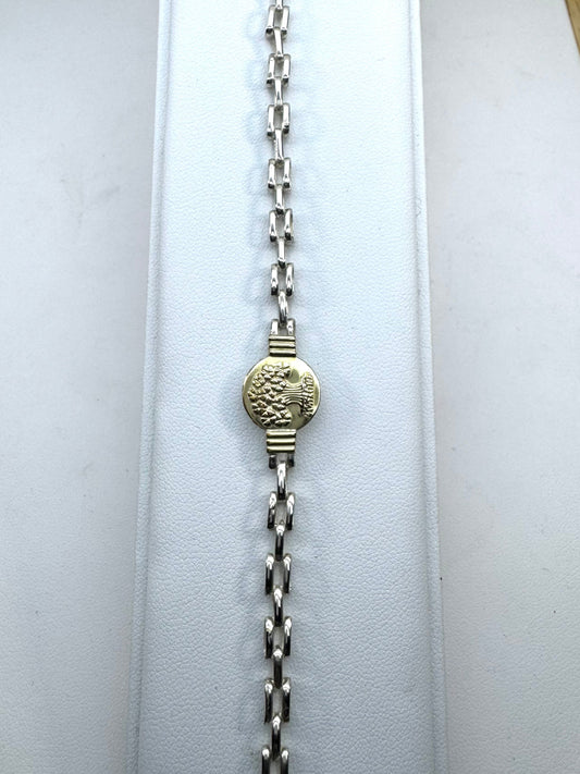 Pulsera de Plata y Oro | Árbol de la vida