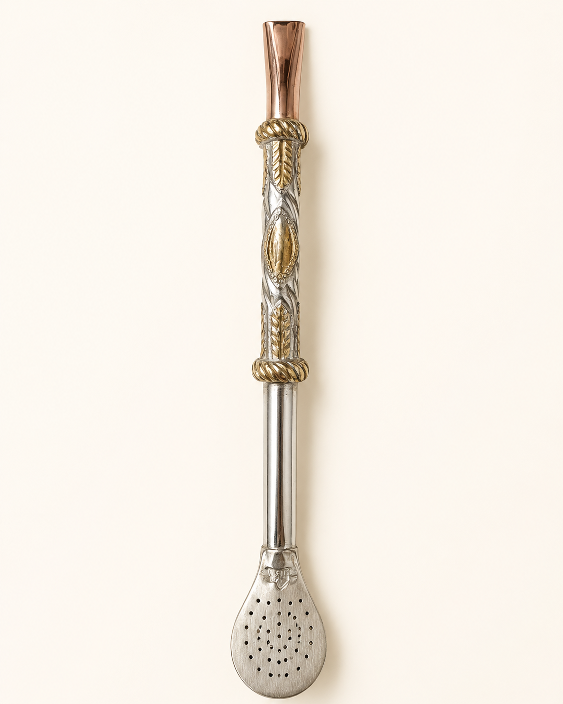 Bombilla de plata | Diseño y medalla en oro