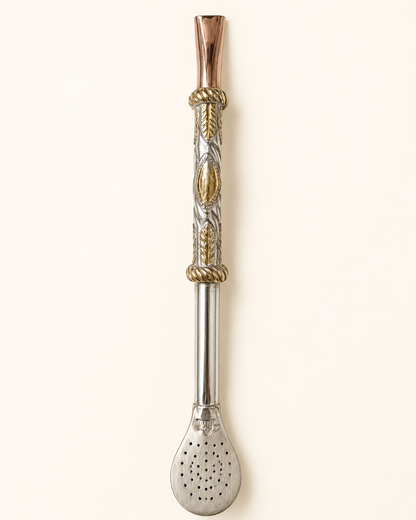 Bombilla de plata | Diseño y medalla en oro