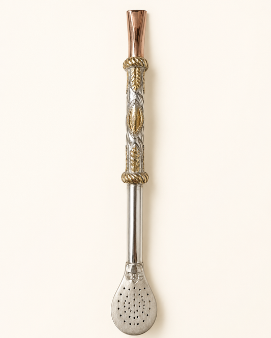 Bombilla de plata | Diseño y medalla en oro