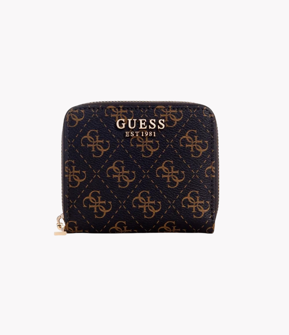 Billetera GUESS | Laurel SLG Brown Logo