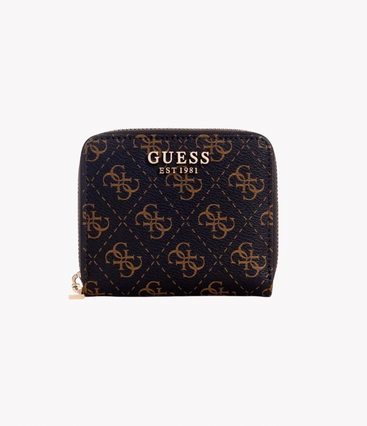 Billetera GUESS | Laurel SLG Brown Logo