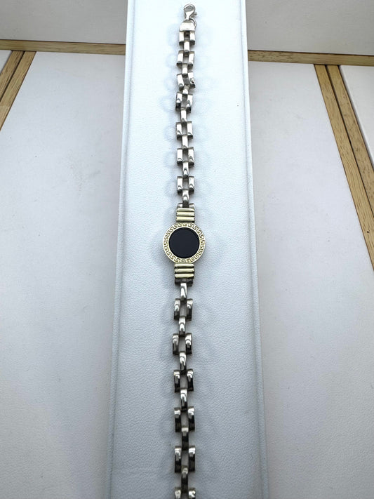 Pulsera de Plata y Oro | Onix