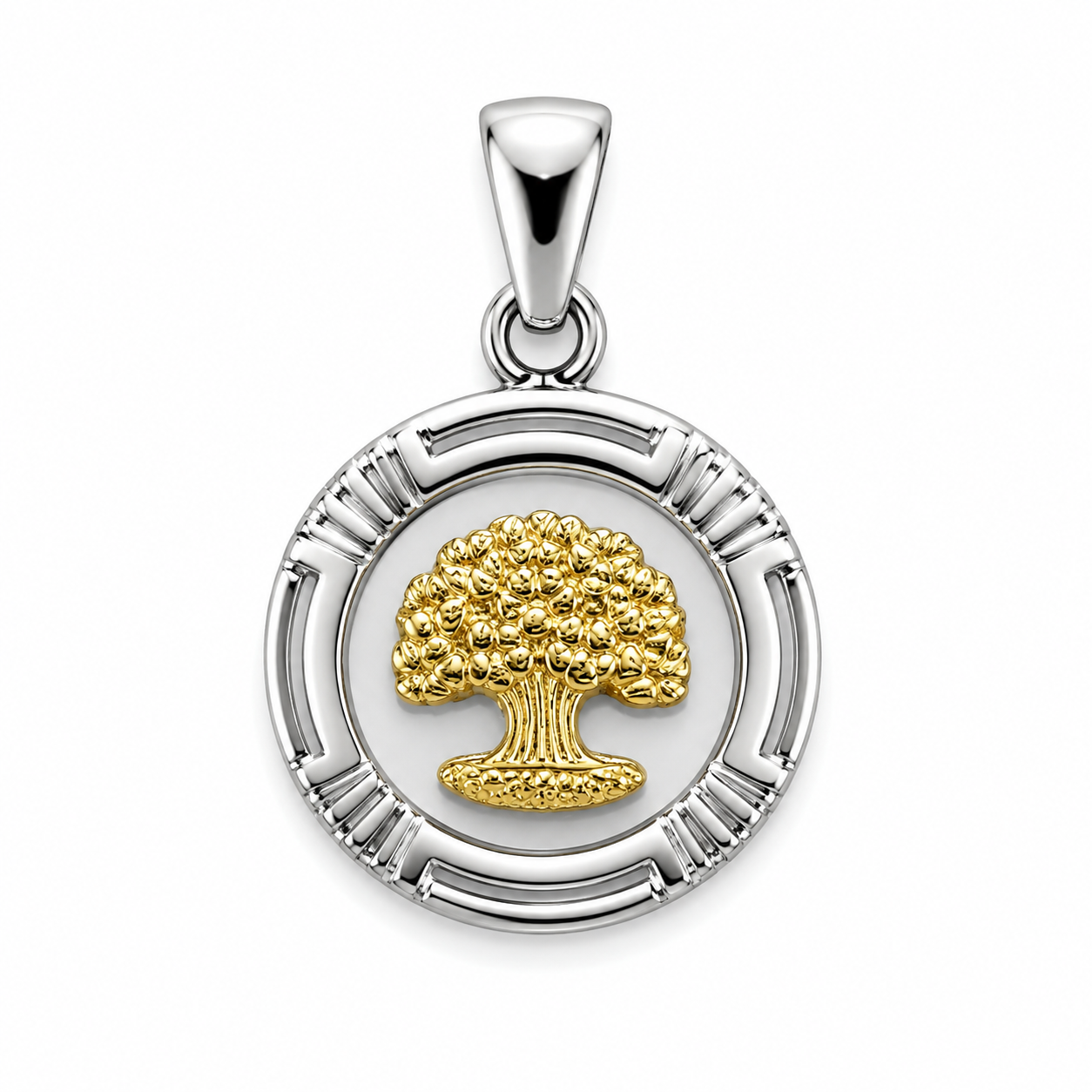 Dije De Plata Y Oro | Árbol De La Vida
