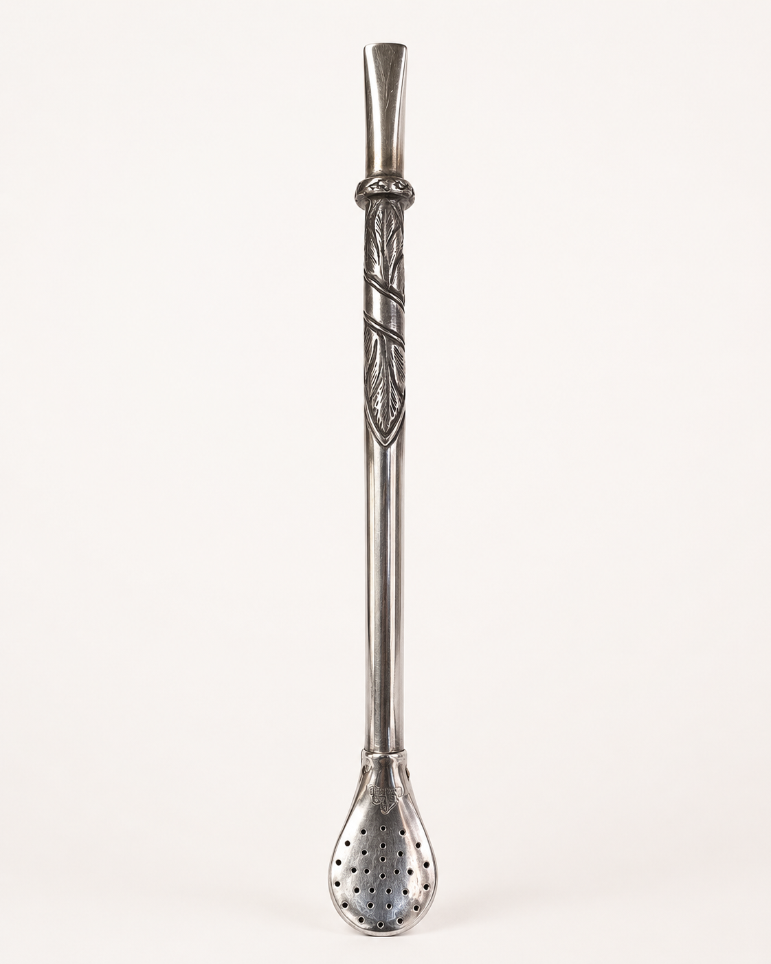 Bombilla de plata | Con detalle pavonado