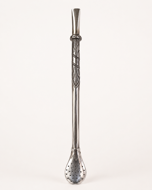 Bombilla de plata | Con detalle pavonado