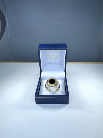 Anillo de Plata y Oro | Onix