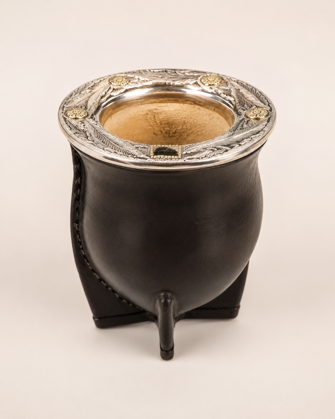 Mate imperial de Cerámica | Plata y Oro