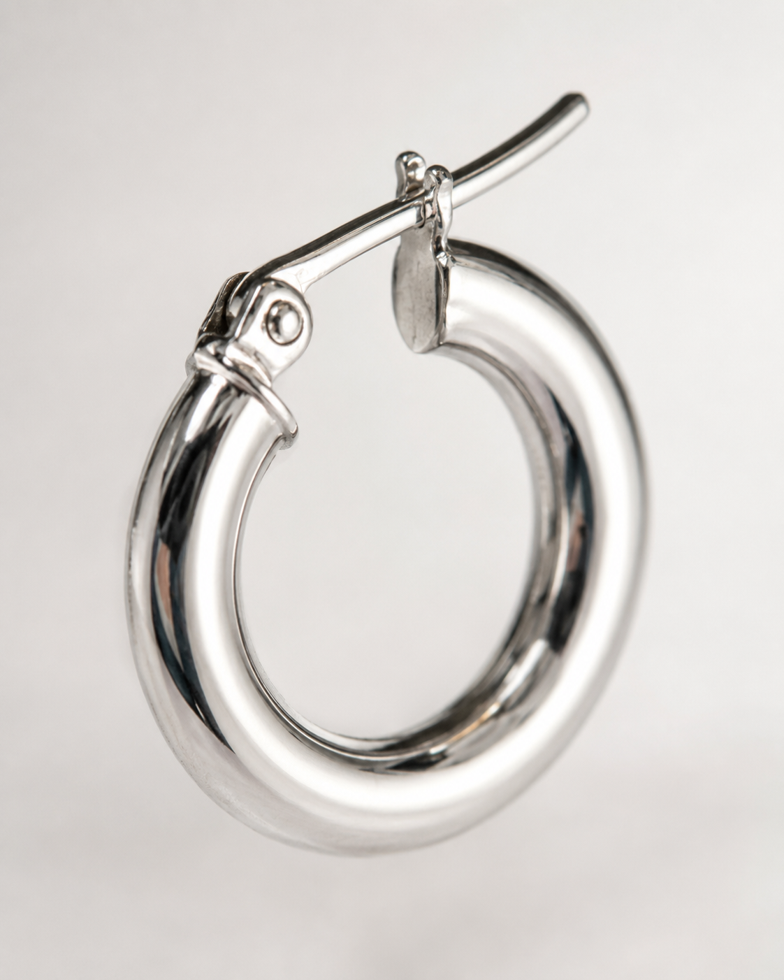 Aros de oro blanco | 18 Kilates