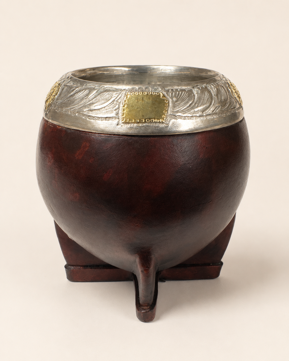 Mate torpedo de Cerámica | Plata y Oro