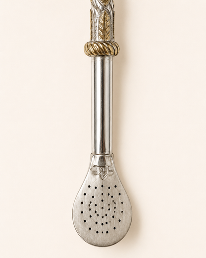 Bombilla de plata | Diseño y medalla en oro