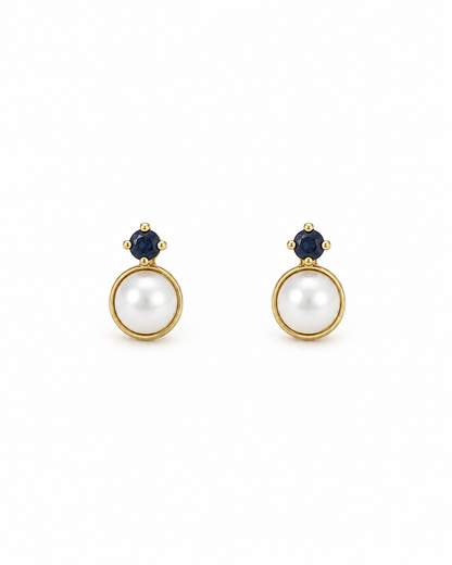 Caravanas de Oro 18 kilates | Perlas de Cultivo