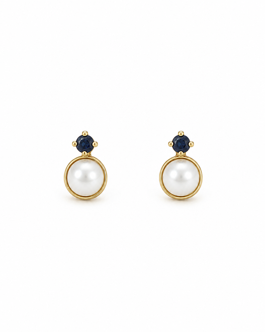 Caravanas de Oro 18 kilates | Perlas de Cultivo