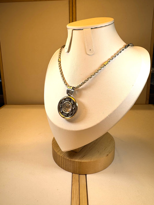 Conjunto De Plata Y Oro | Cristal De Roca