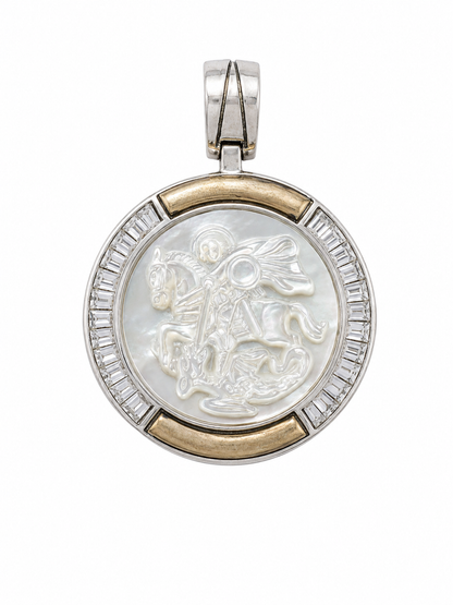 Dije De Plata Y Oro | San Jorge
