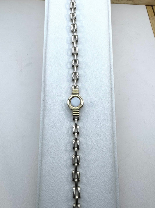 Pulsera de Plata y Oro | Nácar