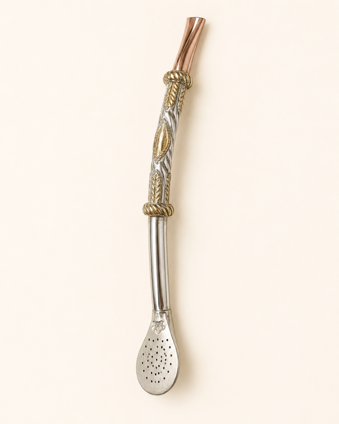 Bombilla de plata | Diseño y medalla en oro