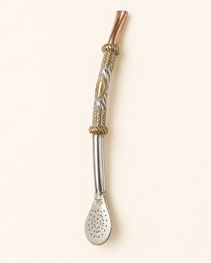 Bombilla de plata | Diseño y medalla en oro